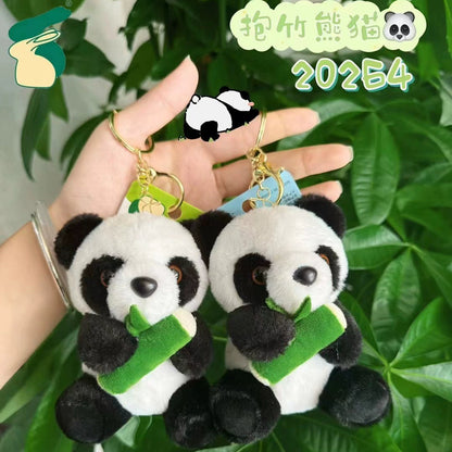 Bamboo Hug Panda Keychain