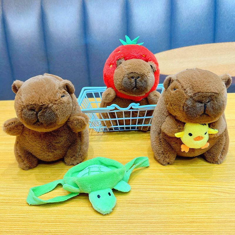 Capybara Plush Keychain | Stress Relief Gift