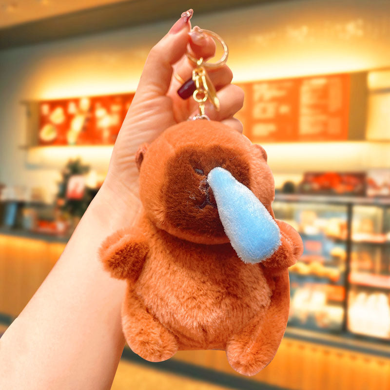 Capybara Plush Keychain | Stress Relief Gift